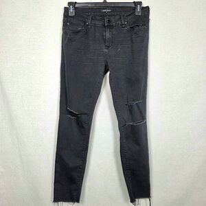Dear John Black Distressed Skinny Jeans Women’s 30